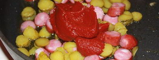 солянка с говяжьим сердцем и охотничьими колбасками. Шаг 5