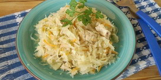 Солянка с курицей