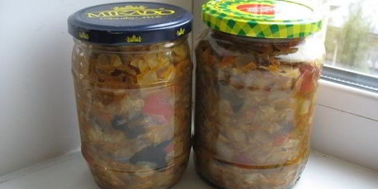 Солянка с шампиньонами на зиму