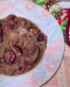 Солянка с сосисками