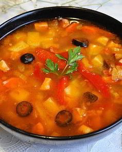 Солянка со сладким перцем