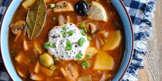 Суп грибная солянка