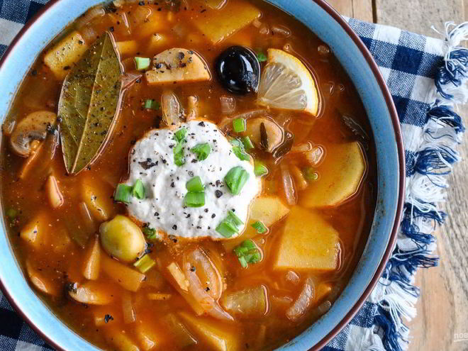 Рецепт супа грибная солянка