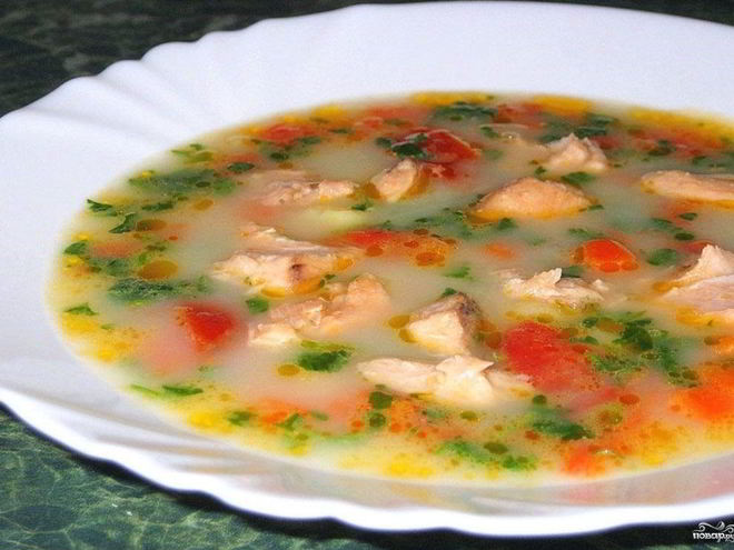 Рецепт супа из форели со сливками