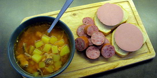 Суп из консервированной скумбрии