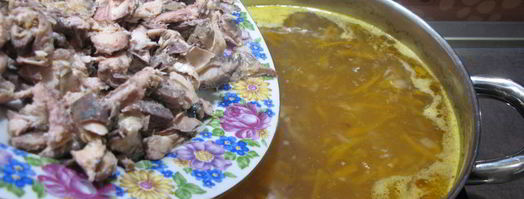 суп из консервированной скумбрии. Шаг 7