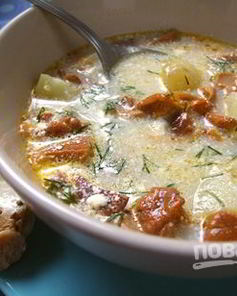 Суп из лисичек