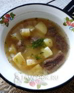 Суп из оленины