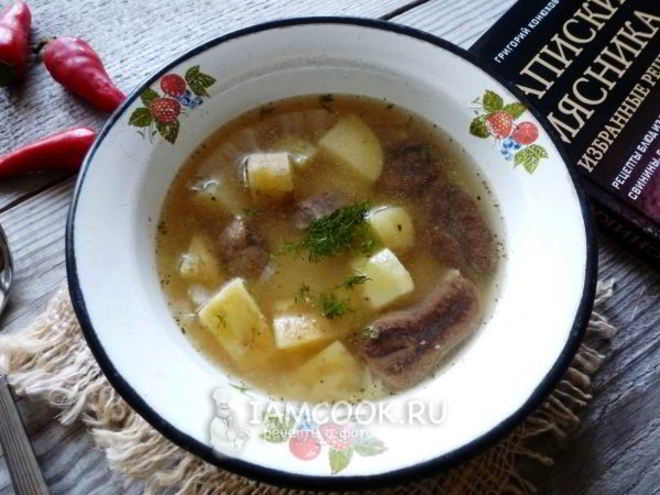 Рецепт супа из оленины