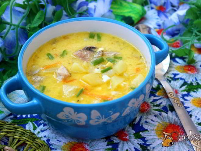 Рецепт супа из рыбных консервов с яйцом