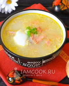 Суп из семги со сметаной