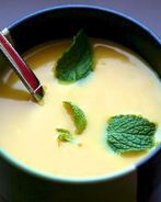 Суп из сладкого картофеля с яблоком