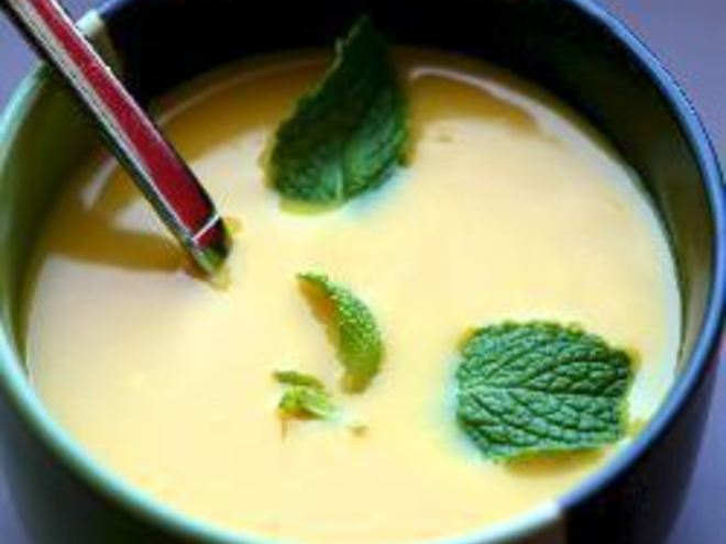 Рецепт супа из сладкого картофеля с яблоком