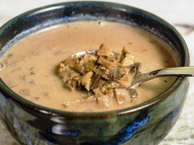 Рецепт супа из свежих зонтиков