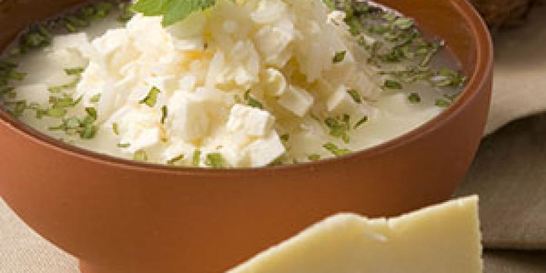 Суп из сыра с рисом