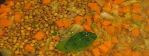 суп-крем из чечевицы под хрустящей корочкой. Шаг 4