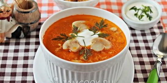 Суп куриный с шампиньонами