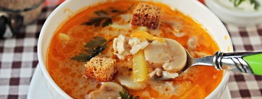 суп куриный с шампиньонами. Шаг 11