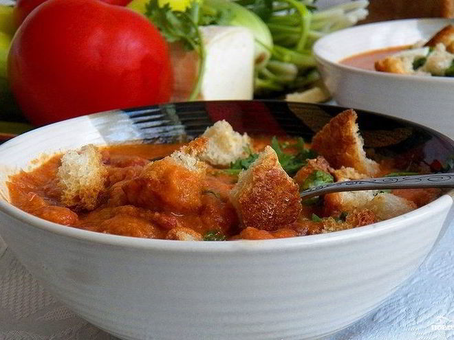 Рецепт фасолевого супа-пюре