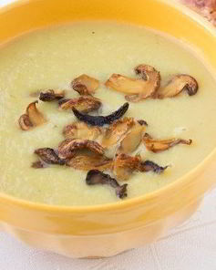 Грибной суп-пюре с плавленым сыром