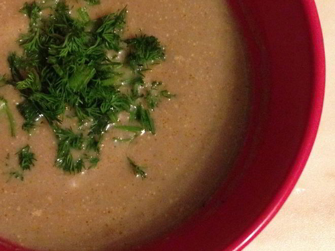 Рецепт грибного супа-пюре со сливками