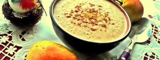 грушевый суп-пюре со сливками. Шаг 8