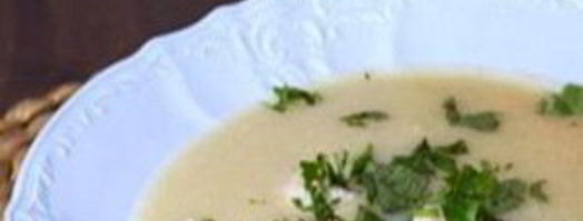 картофельный суп-пюре с сельдереем и куриными клецками. Шаг 6