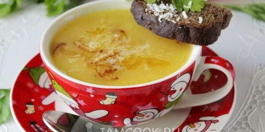 Картофельный суп-пюре с сыром