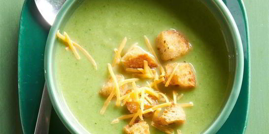 Легкий суп-пюре с брокколи