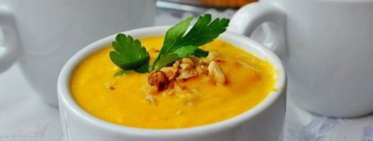 морковно-сливочный суп-пюре с карри и ананасами. Шаг 6