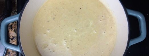 овощной перловый суп-пюре с луком-пореем и шампиньонами. Шаг 16