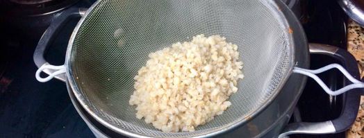 овощной перловый суп-пюре с луком-пореем и шампиньонами. Шаг 11