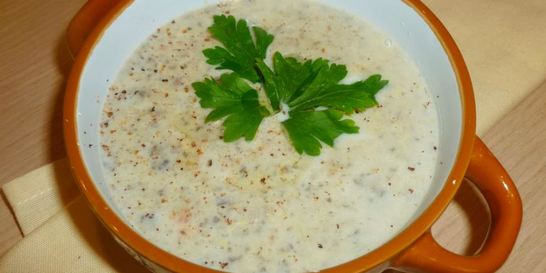 Овощной суп-пюре с шампиньонами