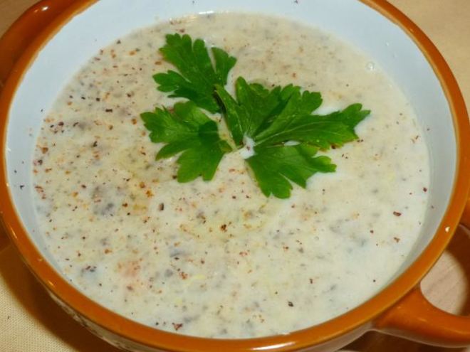 Рецепт овощного супа-пюре с шампиньонами