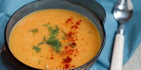 Постный гороховый суп-пюре