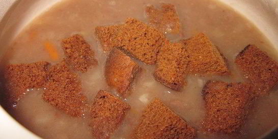 Суп-пюре чесночно-фасолевыйПостные дни