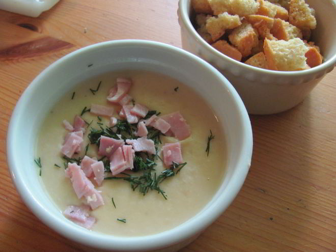 Рецепт супа-пюре из белой фасоли с розмарином