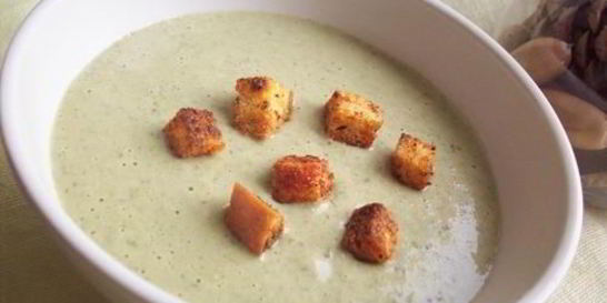 Суп-пюре из белых грибов