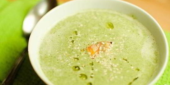 Суп-пюре из брокколи без картофеля