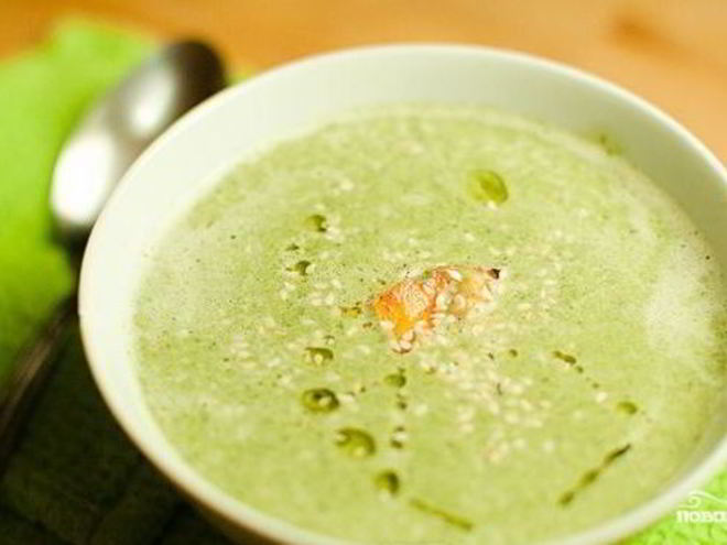 Рецепт супа-пюре из брокколи без картофеля