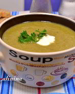 Суп-пюре из брокколи и шампиньонов