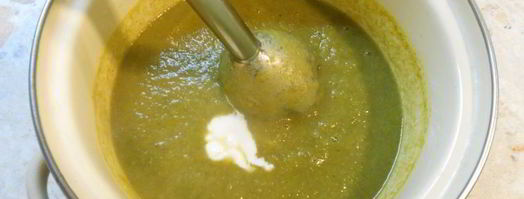 суп-пюре из брокколи и шампиньонов. Шаг 3