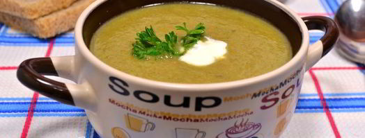 суп-пюре из брокколи и шампиньонов. Шаг 4