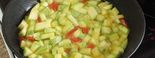 суп-пюре из кабачка и жареной перловки. Шаг 4