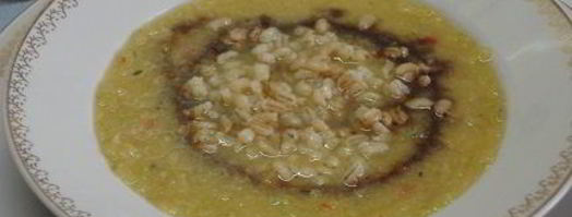 суп-пюре из кабачка и жареной перловки. Шаг 8