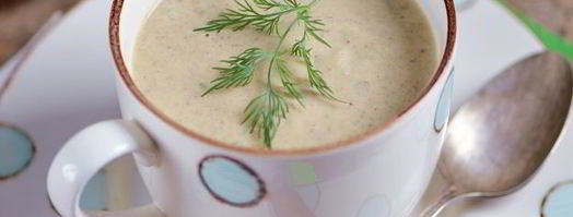 суп-пюре из кабачков с грибами и сельдереем. Шаг 10