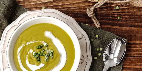 Суп-пюре из колотого зеленого гороха