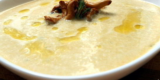 Суп-пюре из лисичек