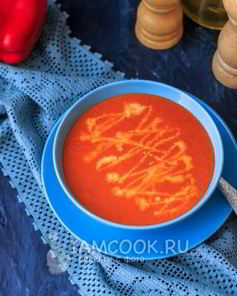 Суп-пюре из печеного перца