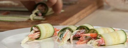 суп-пюре из риса и овощные роллы. Шаг 5